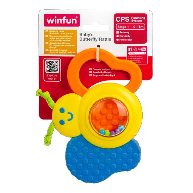 Winfun - Baby's Butterfly Rattle - Marah Kids