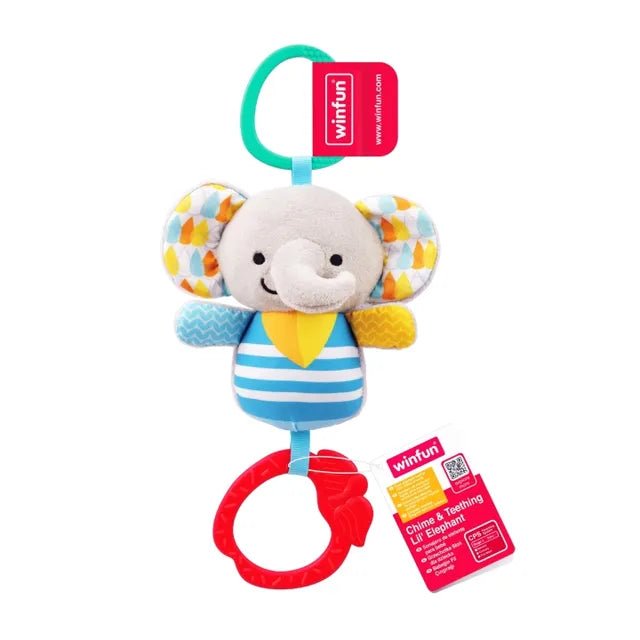Winfun - Chime & Teething Lil’ Elephant - Marah Kids
