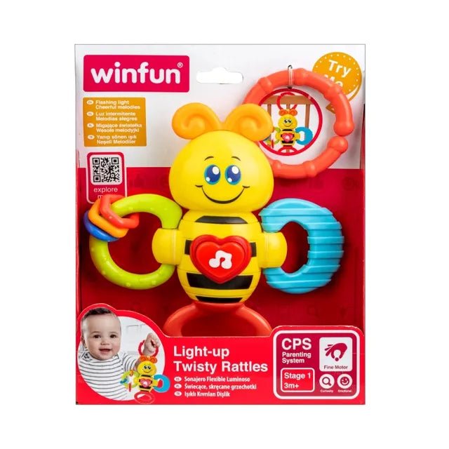 Winfun - Light - Up Twisty Rattles - Bee - Marah Kids