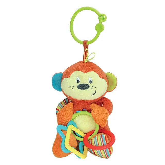 Winfun - Cheeky Chimp Rattle with Rings - Marah Kids