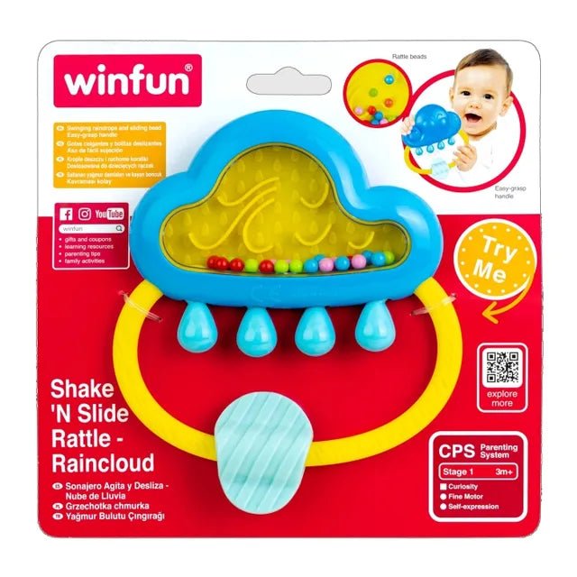 Winfun - Shake 'N Slide Rattle - Raincloud - Marah Kids