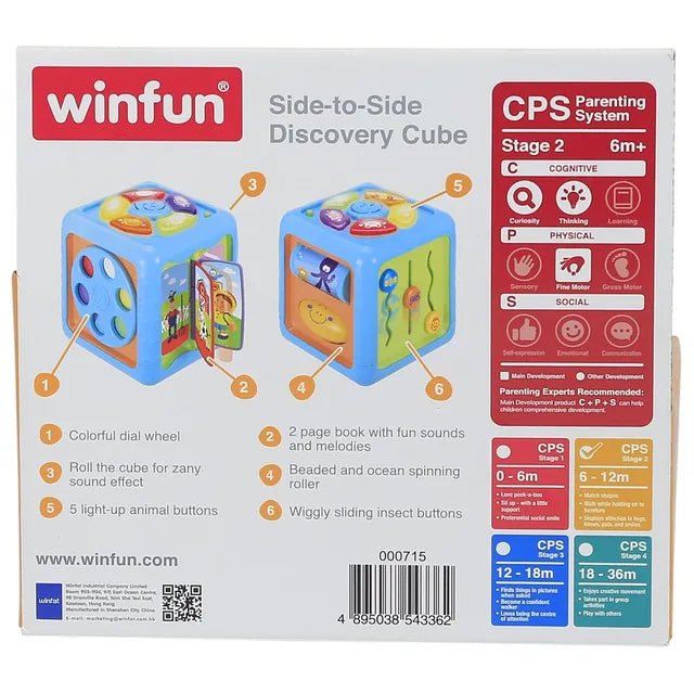 Winfun - Side - to - Side Discovery Cube - Marah Kids