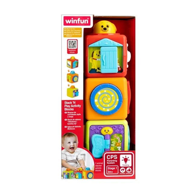 Winfun - Stack ’N Play Activity Blocks - Marah Kids
