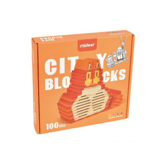 Wooden City Blocks - Warm - Marah Kids