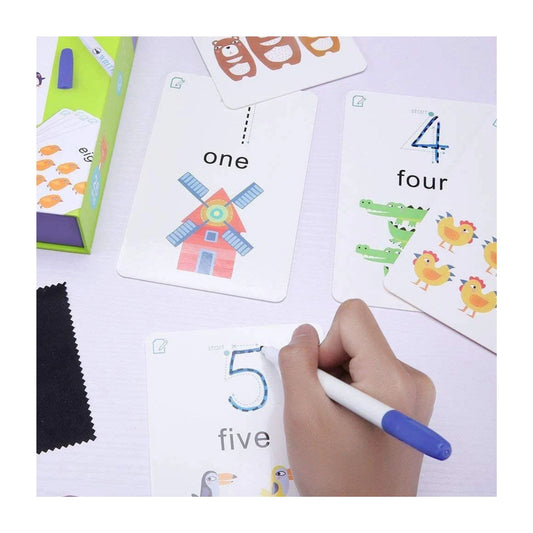 Write & Wipe Cards - 123 - Marah Kids