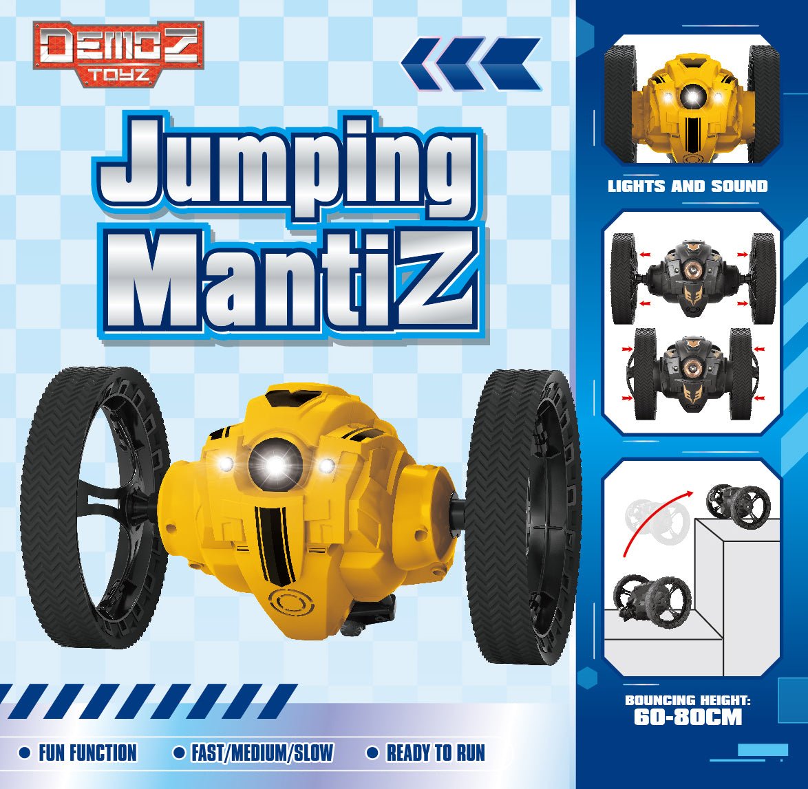Power Joy - Demoz Rc Jumping Mantiz 2.4G L&S Bpc - Marah Kids