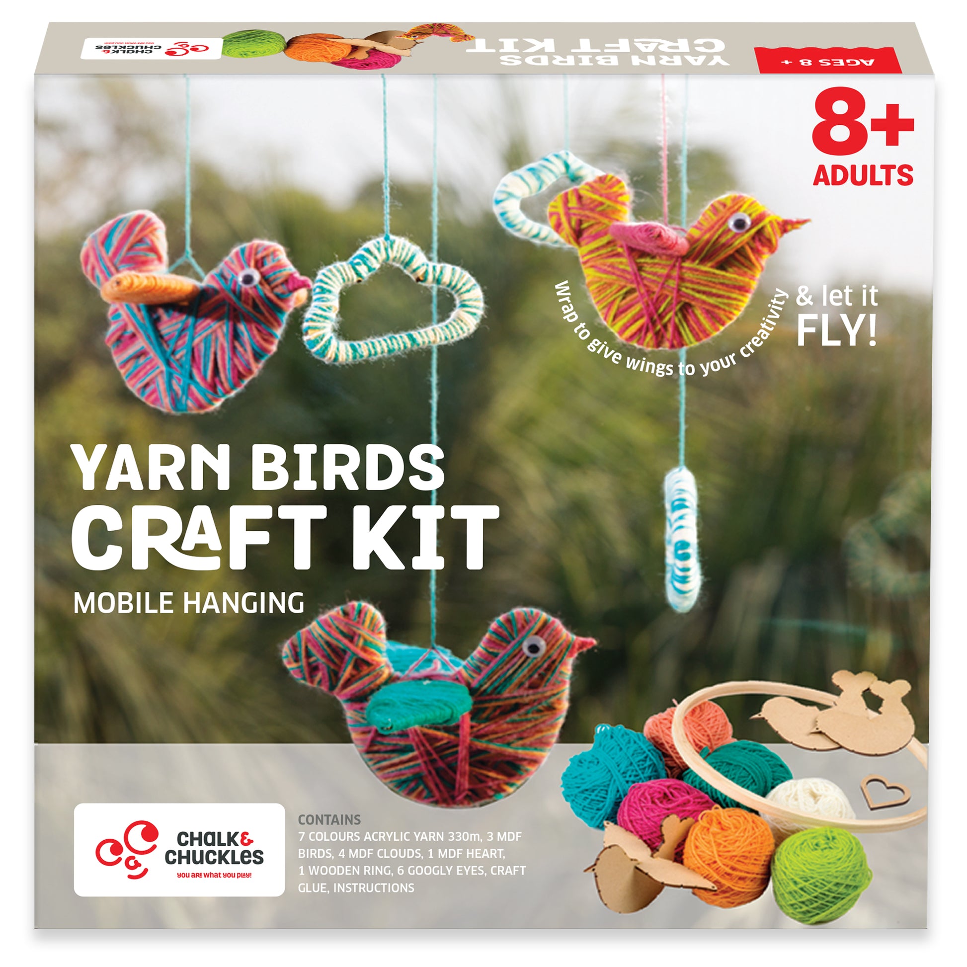 Chalk & Chuckles - Yarn Birds Craft Kit - Marah Kids