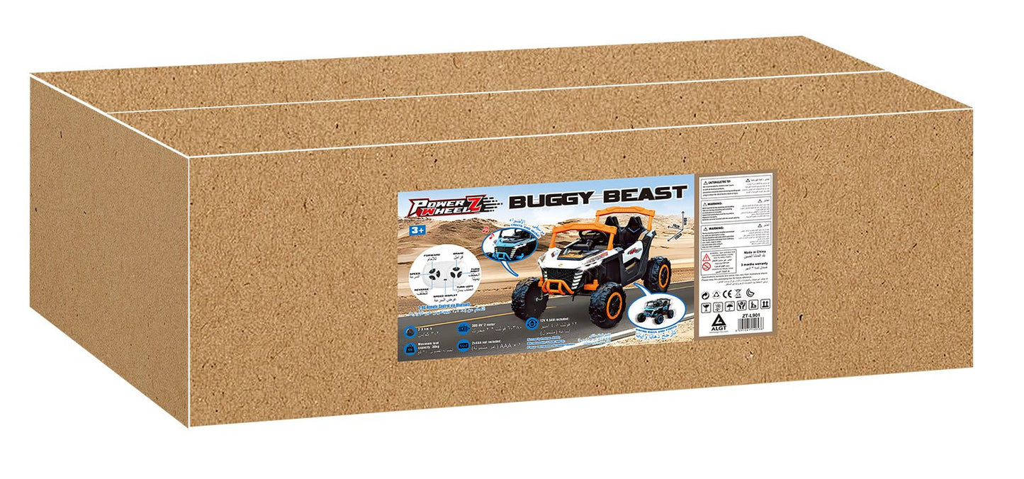 Power Wheelz 12V RC Ride - On Buggy Beast (1pc Style & Color May Vary) - Marah Kids