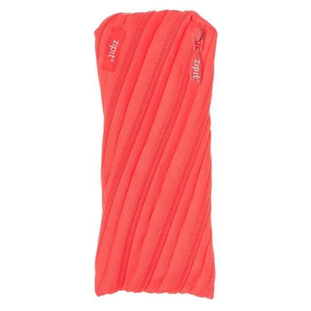 ZIPIT - Neon Twister Pencil Case - Glowing Peach - Marah Kids