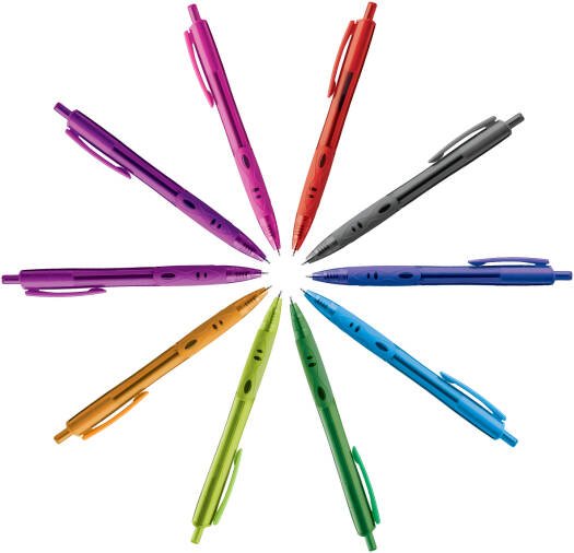 Luxor - Micra | Trendy design Pen | Smooth Ink Flow pens | Precision writing and signing needs | 0.7mm ball tip Pen Pack of 10 - Marah Kids