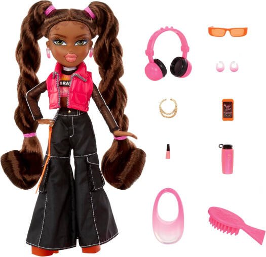 Bratz - Always Sasha Fashion Doll with 10 Accessories and Poster A - Multicolour | Signature Yasmin Style | Removable Outfit | Collectible Packaging | Ages 6 + up - Marah Kids