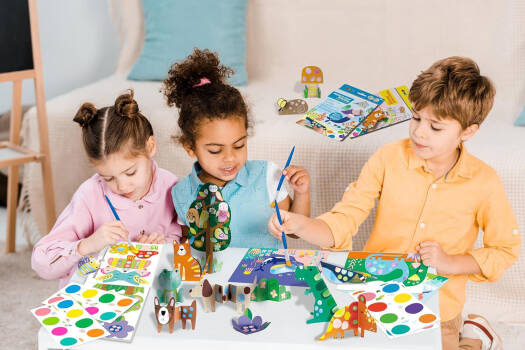 Avenir Watercolour Painting & Origami-Garden Multicolour | Encourage your child to be creative, great activity for rainy days, indoor play, travel and holidays | Ages 3+