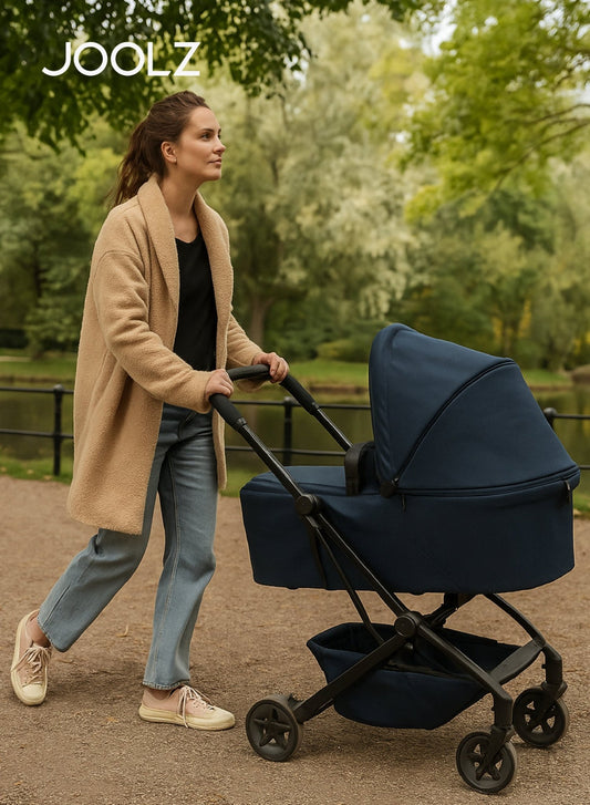 Aer² Compact Lightweight Baby Cot Self - Standing Fold – Navy Blue - Marah Kids