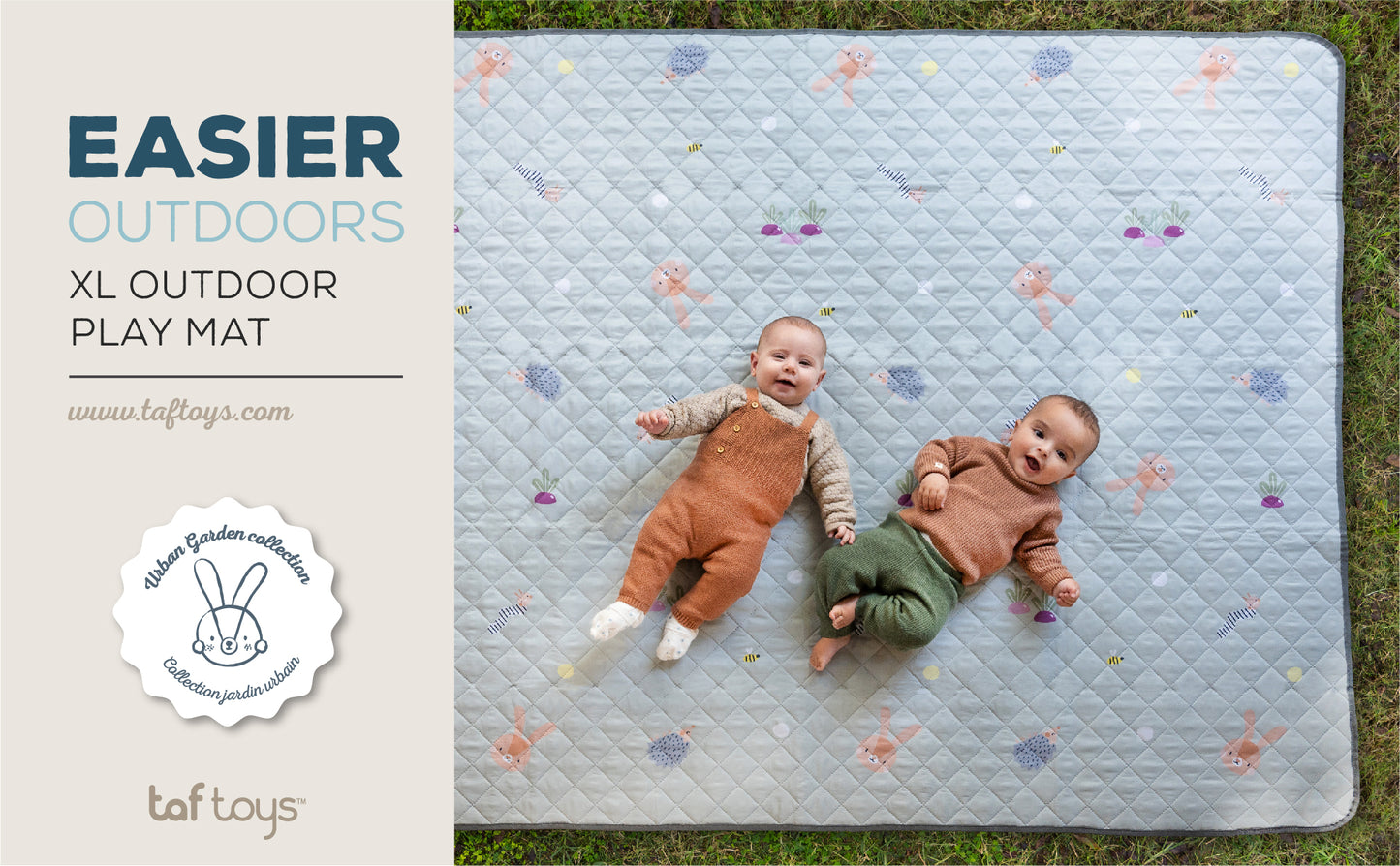 Taf Toys Urban Garden Play Mat | 200x150cm Foldable, Water-Resistant, Ages 0M+