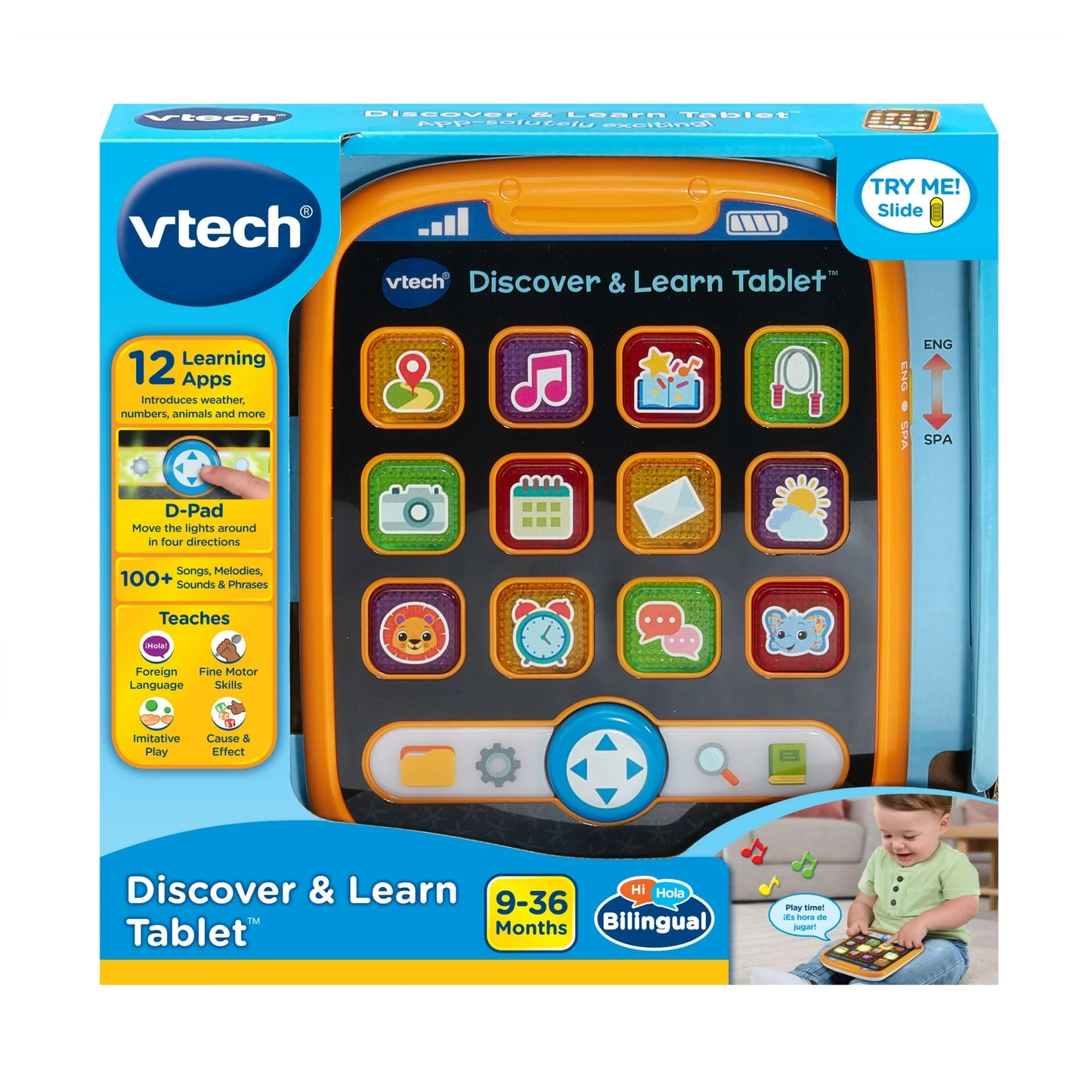 VTech Discover & Learn Tablet | Educational Toy with Games & Music
