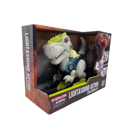 Sam Toys take - Apart Dinosaur Mini Triceratops (White) - Marah Kids