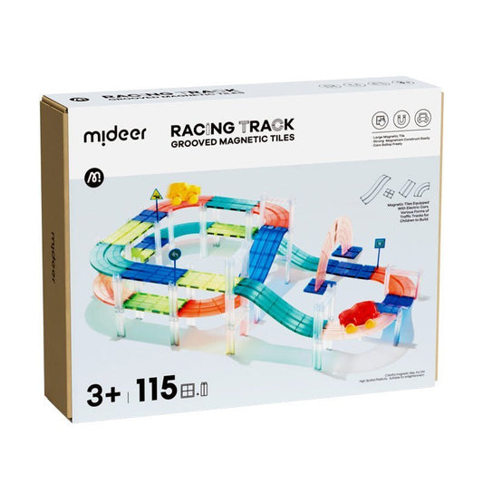 Grooved Magnetic Tiles - Racing Track - Marah Kids