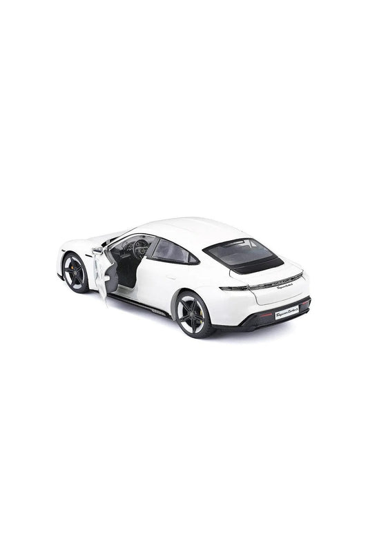 Bburago 1:24 Scale Porsche Taycan Turbo S (White) - Marah Kids