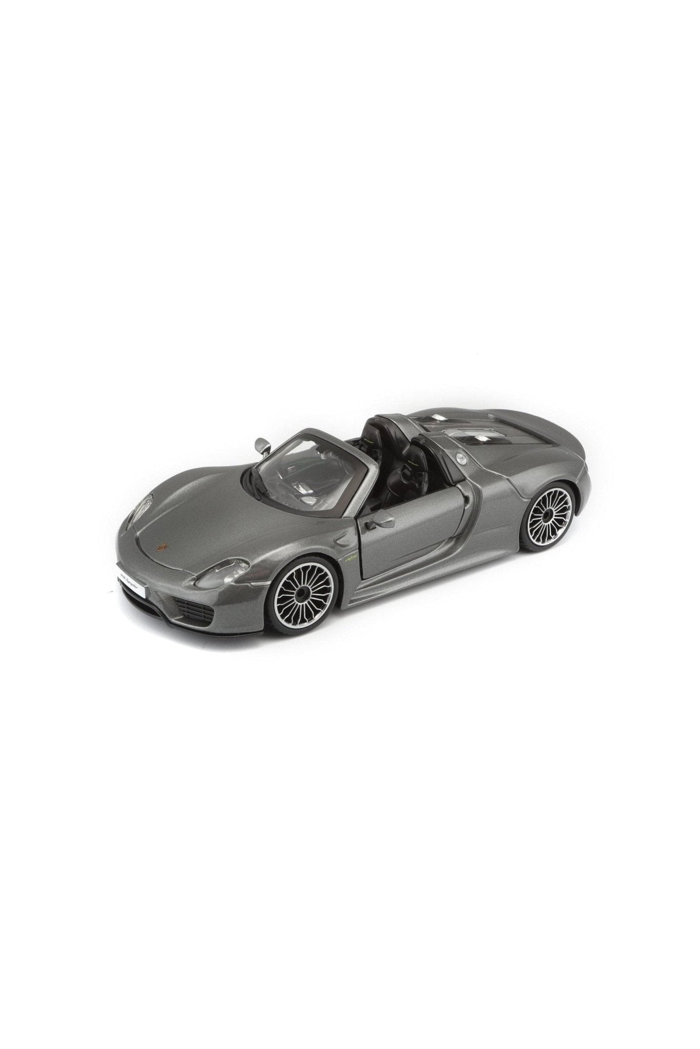 Bburago Porsche 918 Spyder 1:24 Gray Diecast Model - Marah Kids