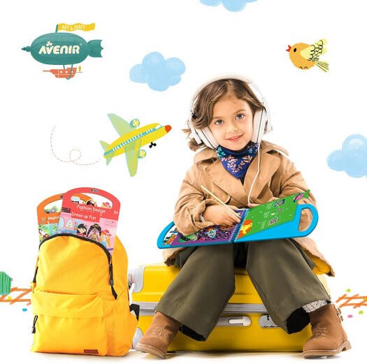 Avenir - Sticker Book Life in the Forest Multicolour | Easy, mess - free and fun! Convenient carry handle and beautiful illustrations | Peel off the stickers | Convenient carry handle | Ages 3+ - Marah Kids