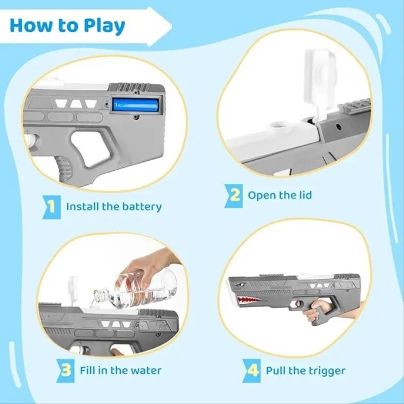 Sam Toys - Shark Electric Water Gun - Marah Kids