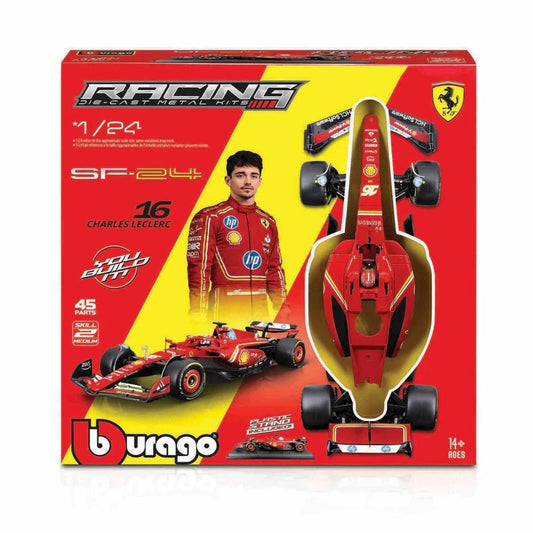 Bburago 1:24 Ferrari Formula Model Kit (With Helmet, Without Plastic Stand) - Sf - 24 - Marah Kids