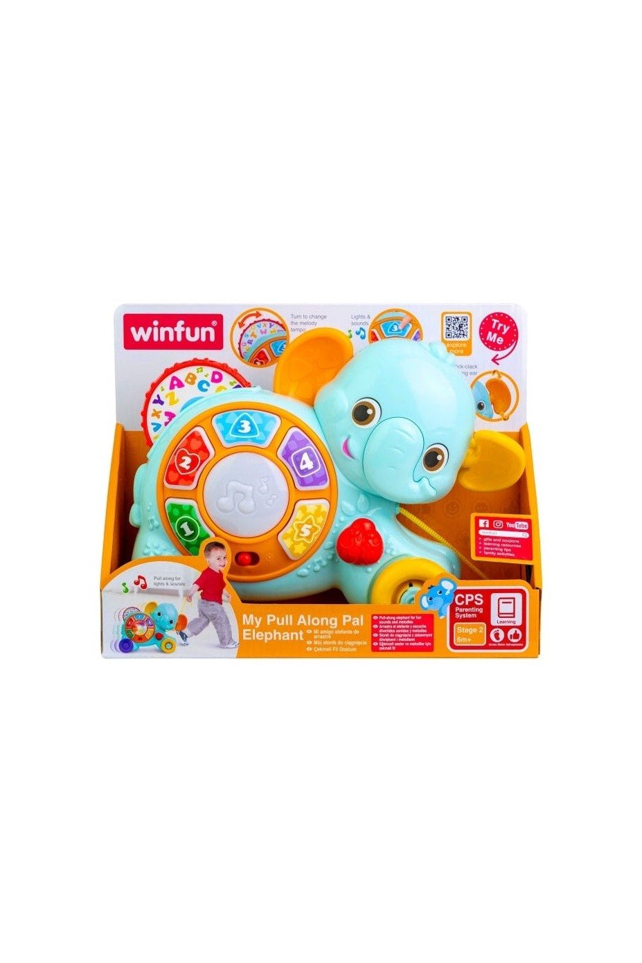 My Pull Along Pal Elephant - Marah Kids