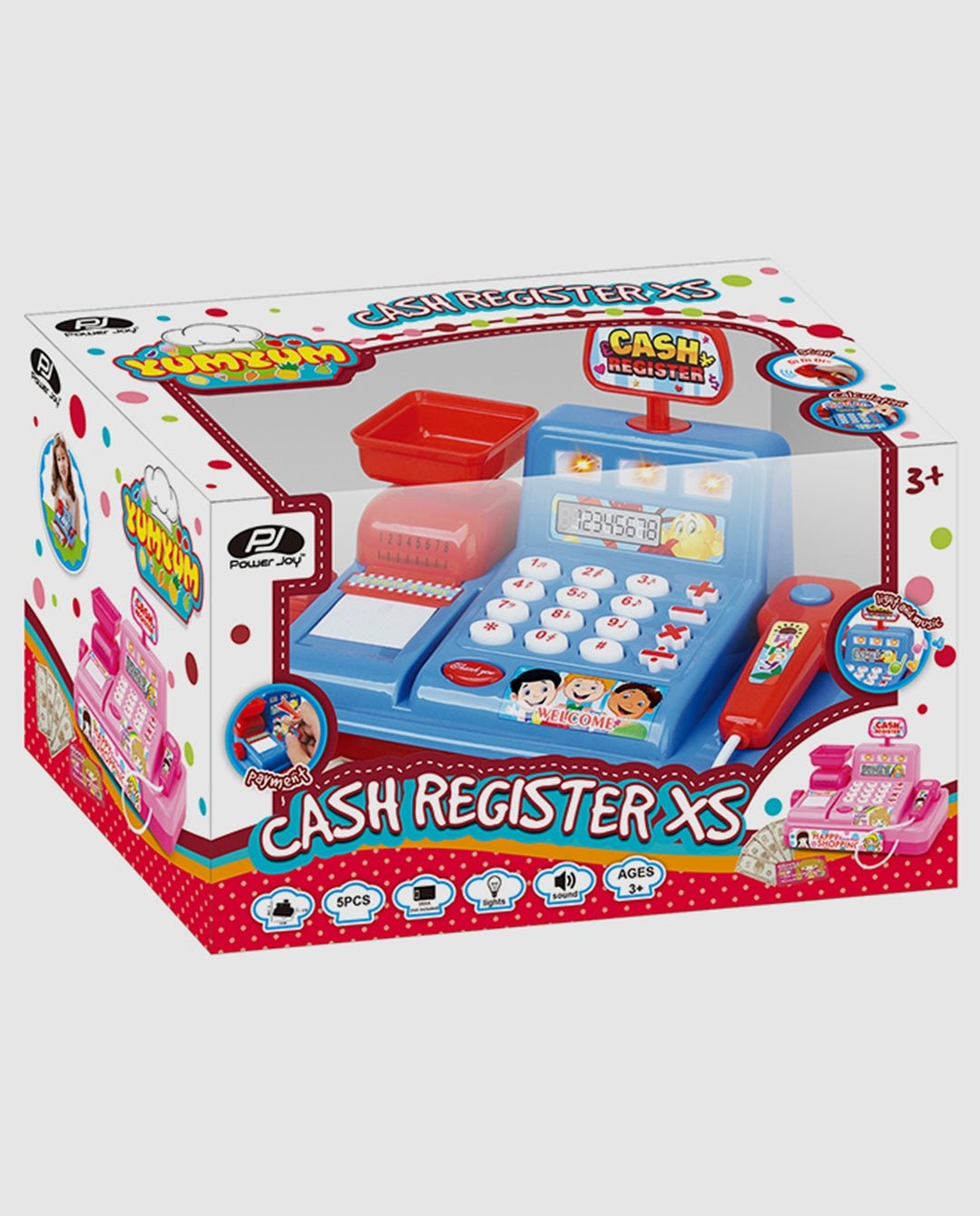 Power Joy Yumyum Cash Register extra small Battery Operated - Marah Kids