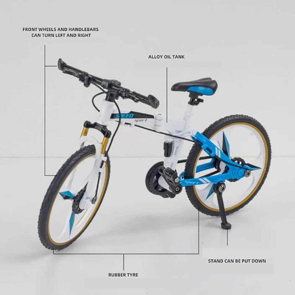 D - power MSZ – Pegasus Bicycle - White | Die - Cast Replica, Ultimate Collector's Item, Mountain Bike | Toy Bike, Metal Toy Bikes Model | Size - 1:10, For Kids 3+ - Marah Kids