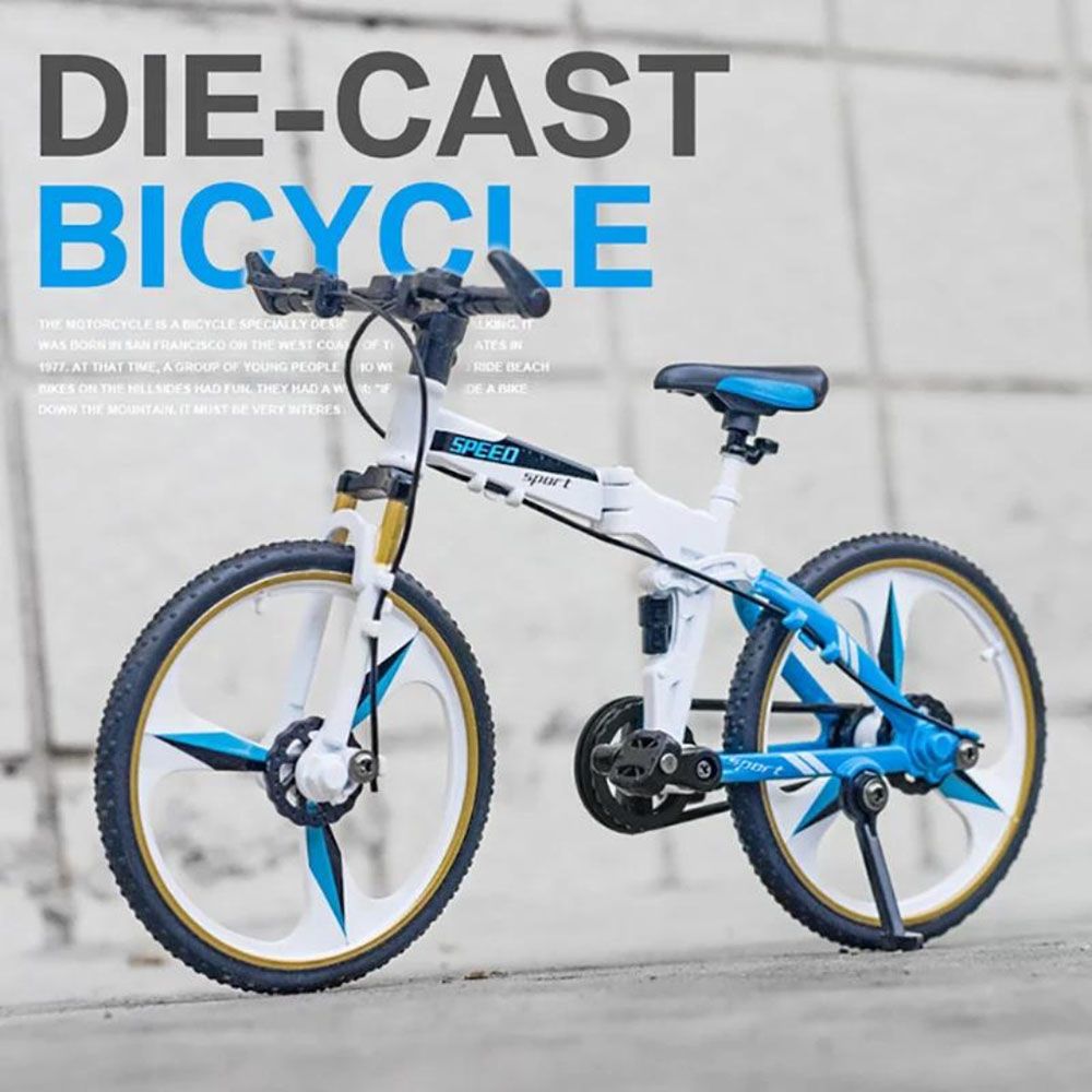 D - power MSZ – Pegasus Bicycle - White | Die - Cast Replica, Ultimate Collector's Item, Mountain Bike | Toy Bike, Metal Toy Bikes Model | Size - 1:10, For Kids 3+ - Marah Kids