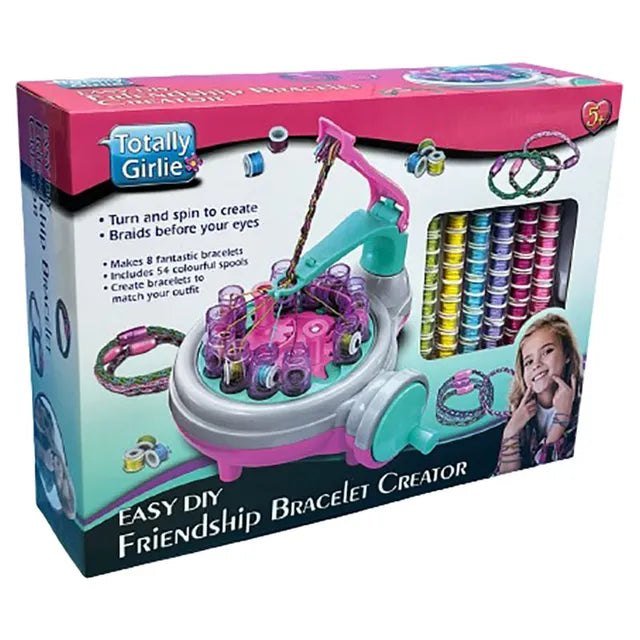 Totally Girlie - Easy Friendship Bracelet Creator DIY Crafts Kit - Marah Kids