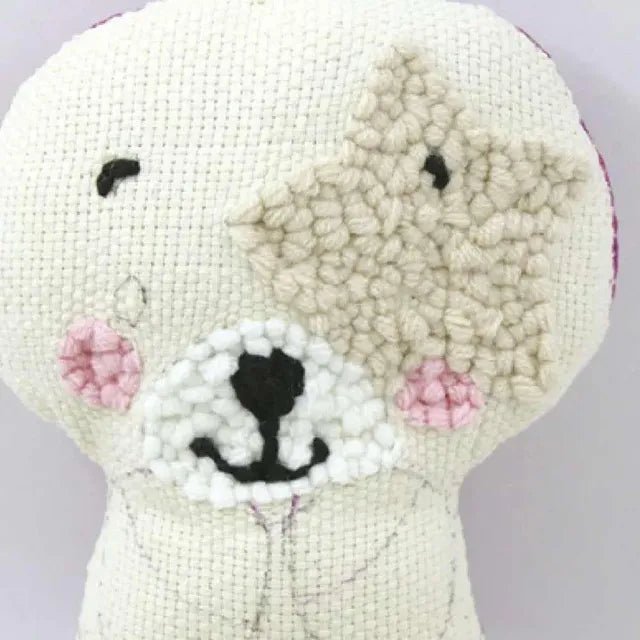 Sew Star - Punch Handmade Crochet Embroidery Bear Doll Kit - Marah Kids