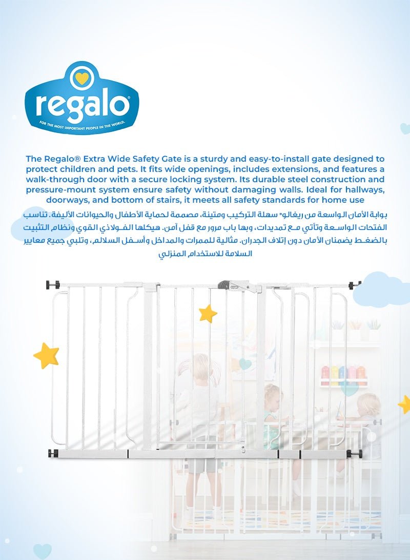 Regalo - Plastic Expandable Baby Gate - Marah Kids