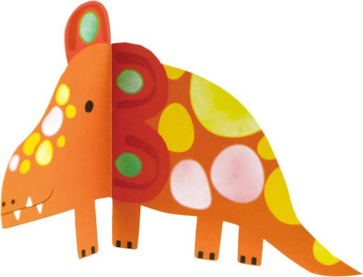 Avenir - Watercolour Painting & Origami - Dinos Multicolour | Encourage your child to be creative, great activity for rainy days, indoor play, travel and holidays | Ages 3+ - Marah Kids