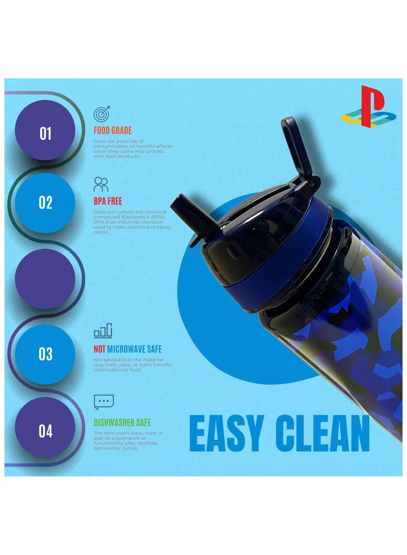SONY PLASTATION PLAY IN CAMO WATER BOTTLE - Marah Kids