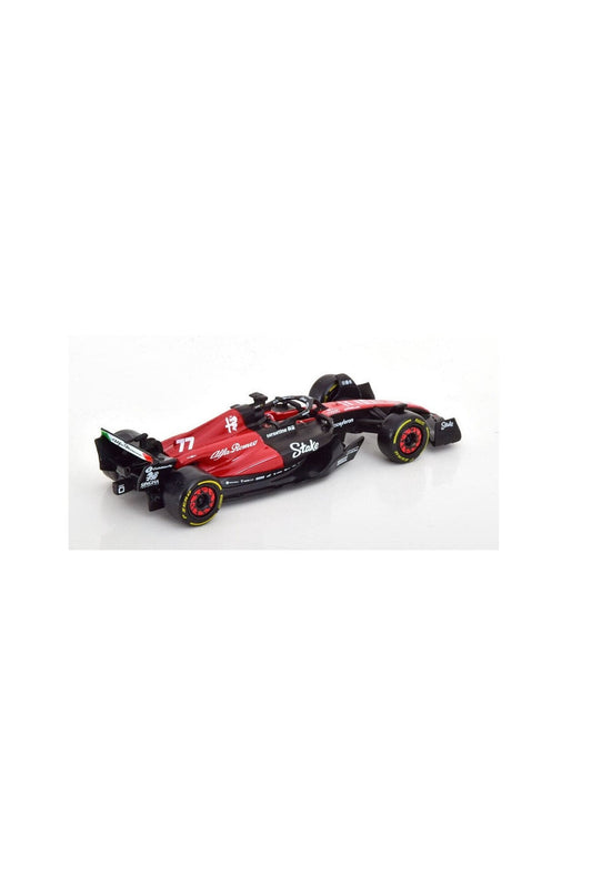 Bburago Alfa Romeo F1 C43 77 Valtteri Bottas Season 2023 Black Red 1:43 Scale Diecast Model - Marah Kids