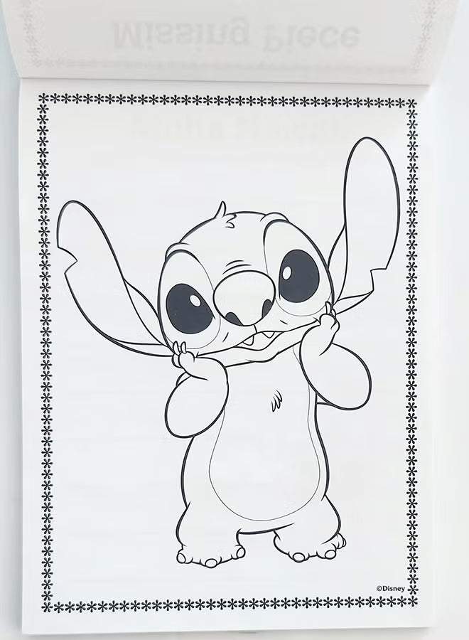 DISNEY STITCH ACTIVITY FUN PAD WITH STACKABLE CRAYON
