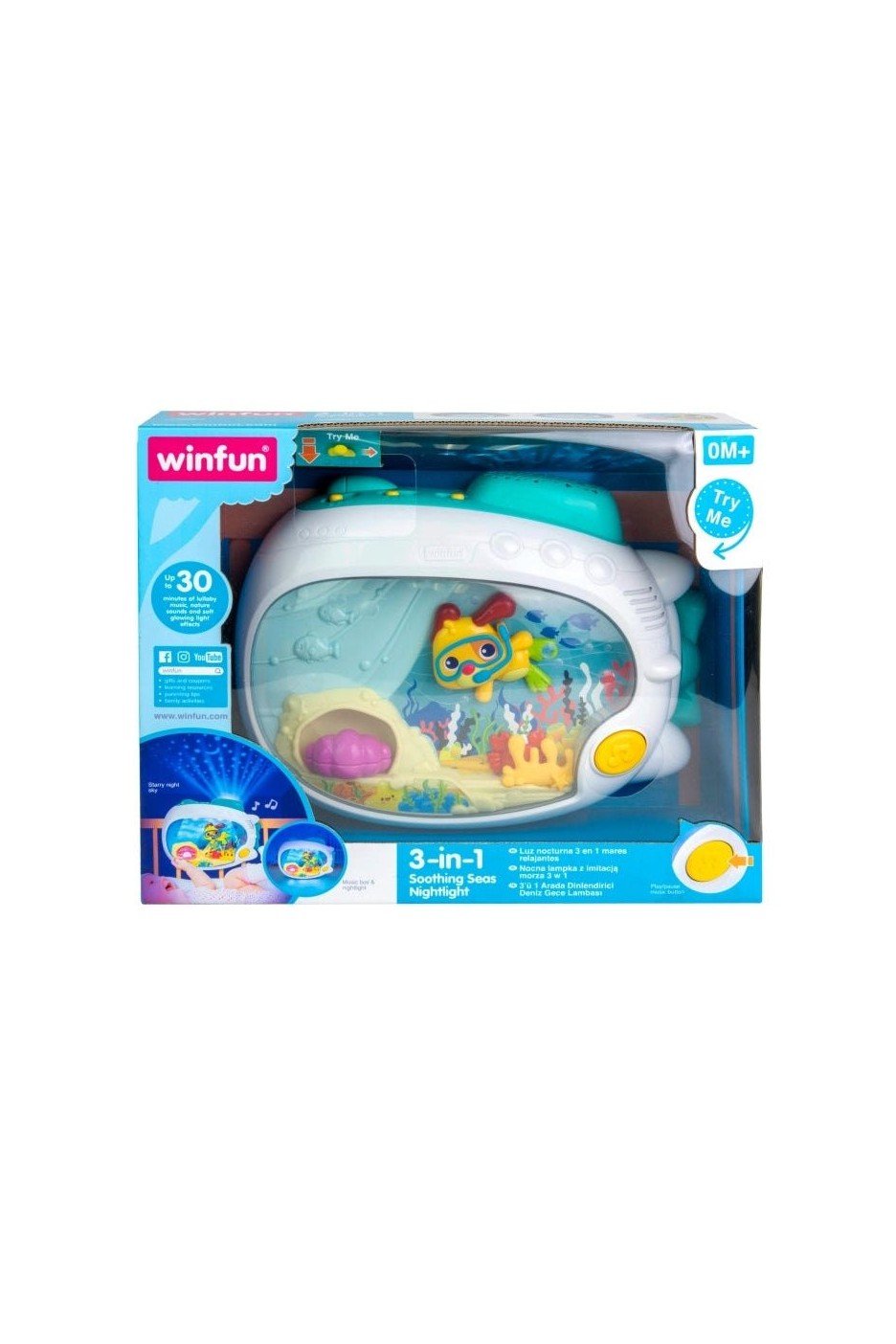 3 - In - 1 Soothing Seas Nightlight - Marah Kids