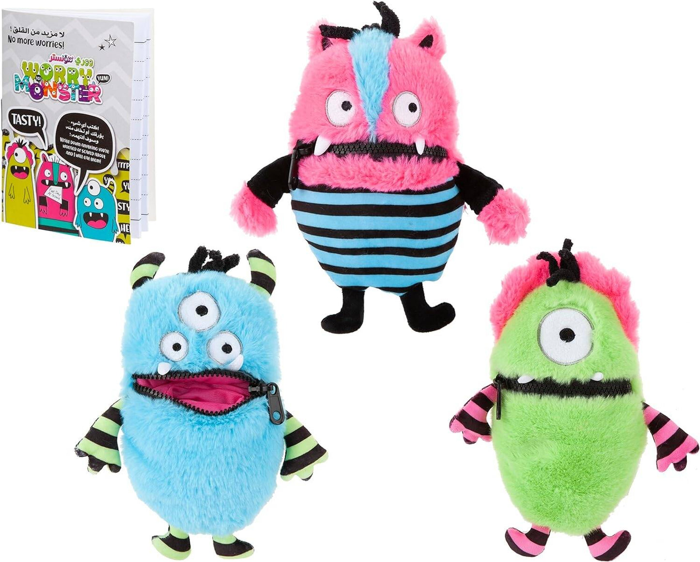 PMS WORRY MONSTER | 20cm Rabbit Fur Soft Plush Toy - Marah Kids