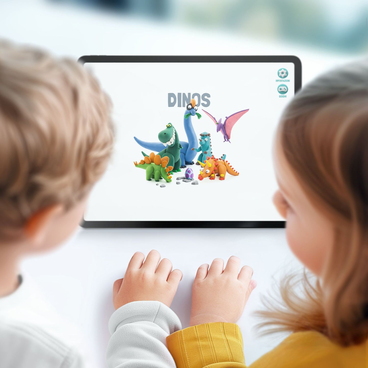 HEY CLAY - DIY Dinos: Stegosaurus, Pachycephalosaurus, Brachiosaurus Plastic Creative Modelling Air - Dry Clay For Kids 6 Cans - Marah Kids