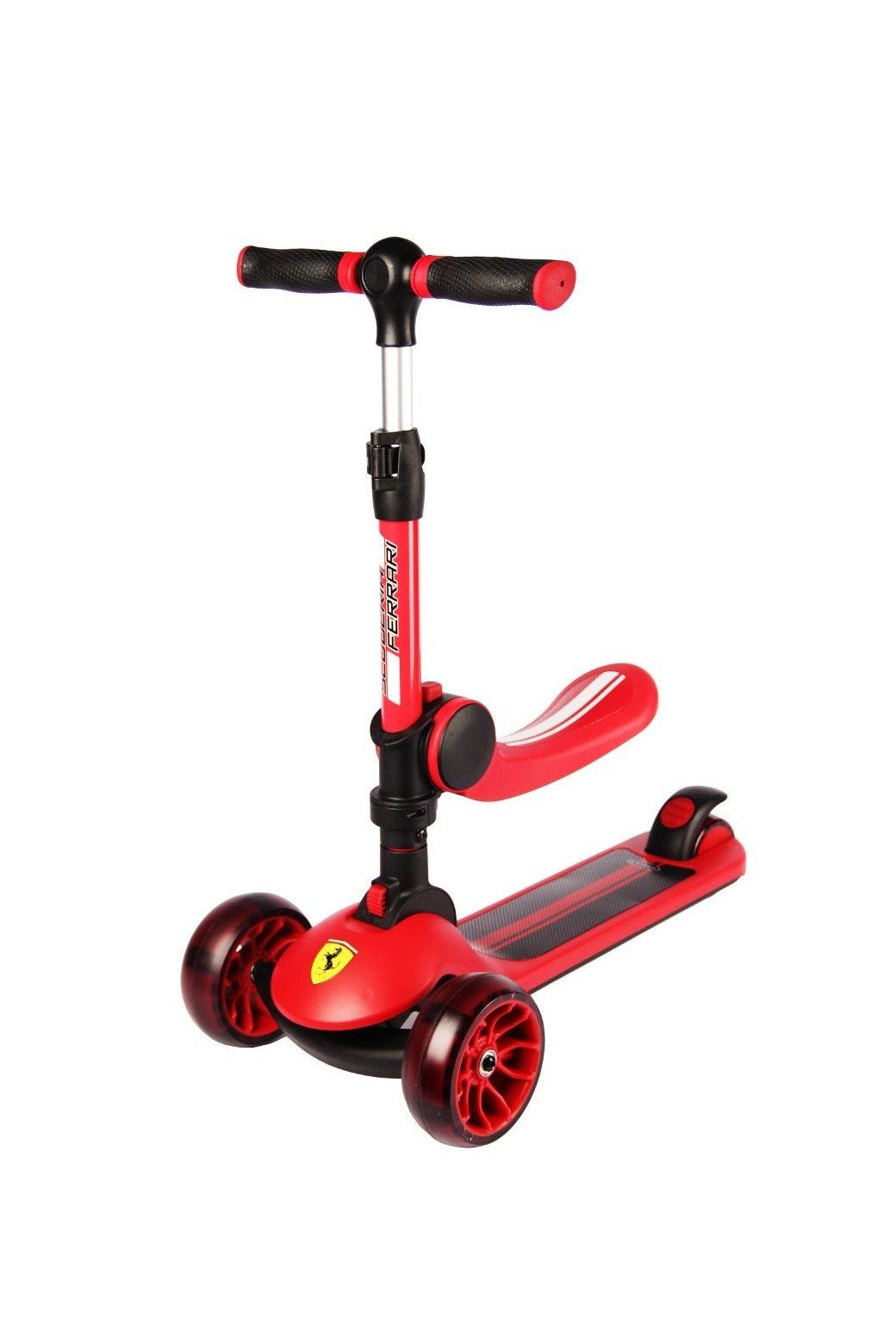 Ferrari Twist Scooter For Kids With Adjustable Height Red - Marah Kids