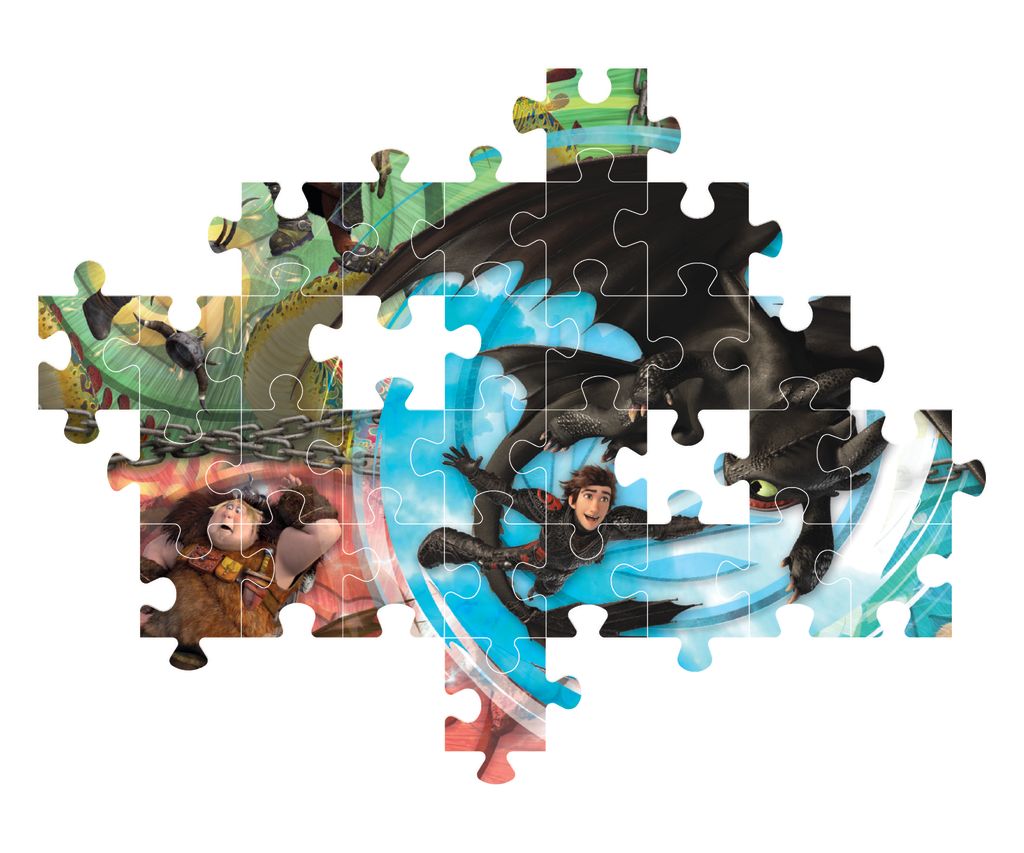 Clementoni Puzzle Dragons Trainer 104-pieces