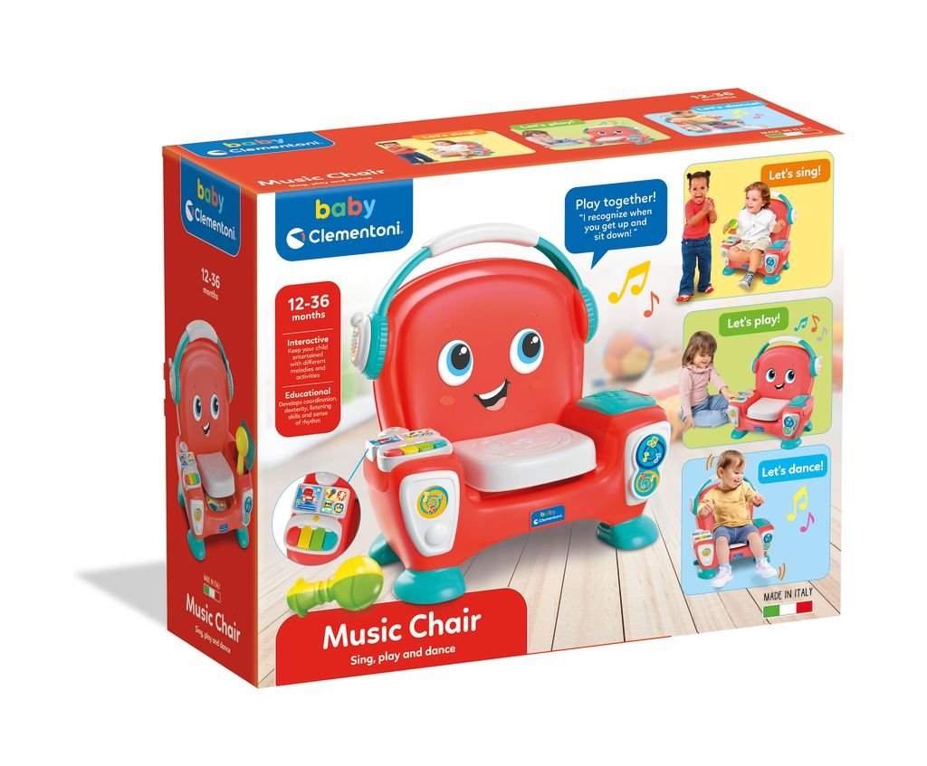Clementoni Baby Music Chair Battery Operated - Marah Kids