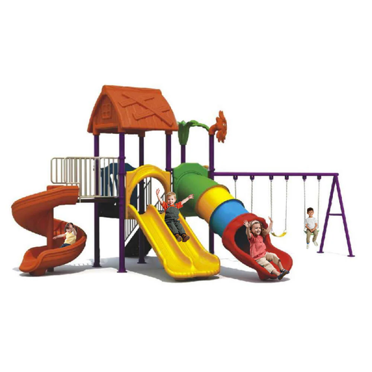 Gambol - Playground Imagination Castle With 3 Swings & 3 Slides - image 2