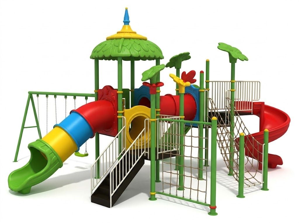 Gambol - Mega Backyard Adventure Swings And Tube Slides - main image