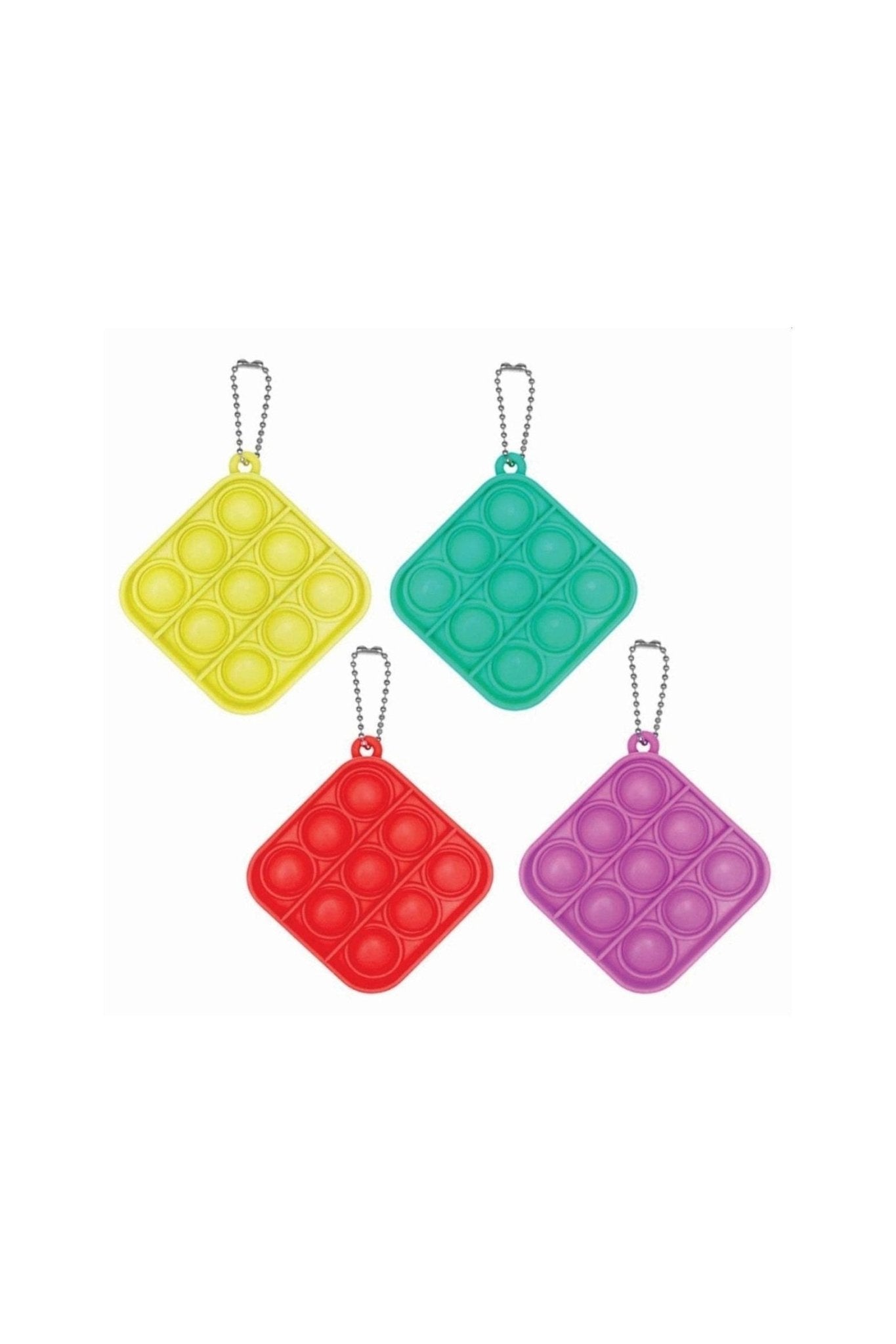 Square Fidget Popper Keychain (Camouflage) - Marah Kids