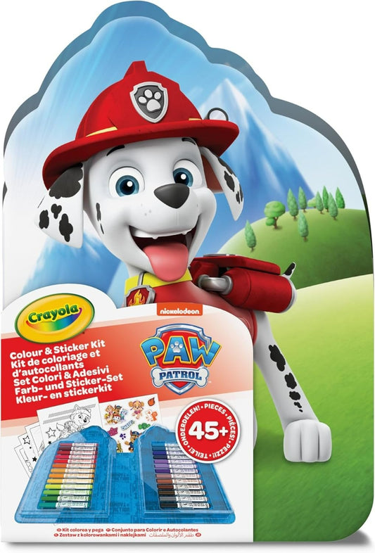 Crayola Paw Patrol Coloring Case – 45 pcs - Marah Kids
