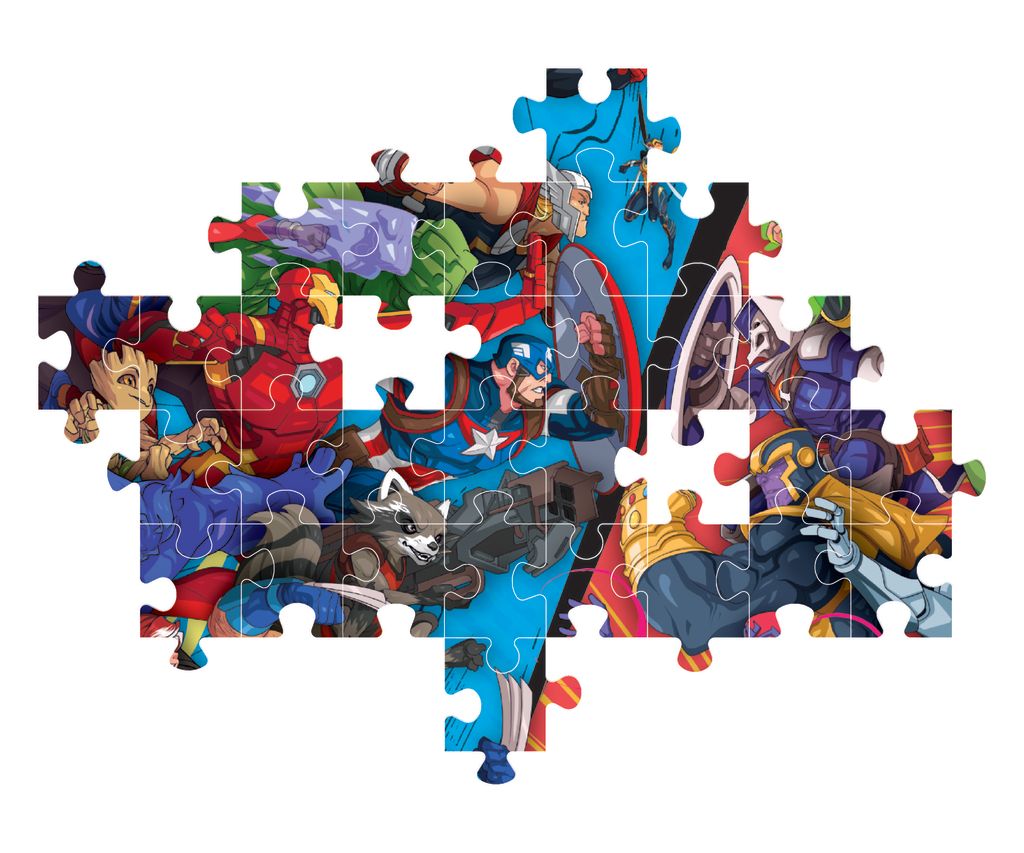 Clementoni Puzzle Marvel Heroes vs Villain 104-pieces