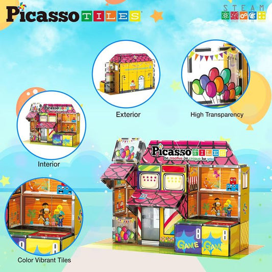 Picasso Magnetic Tiles Toy Shop 60 - pieces - Marah Kids