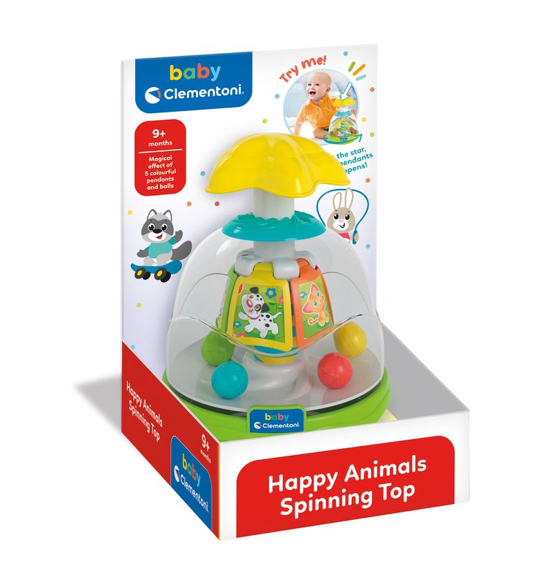 Clementoni Baby Happy Animals Spinning Top